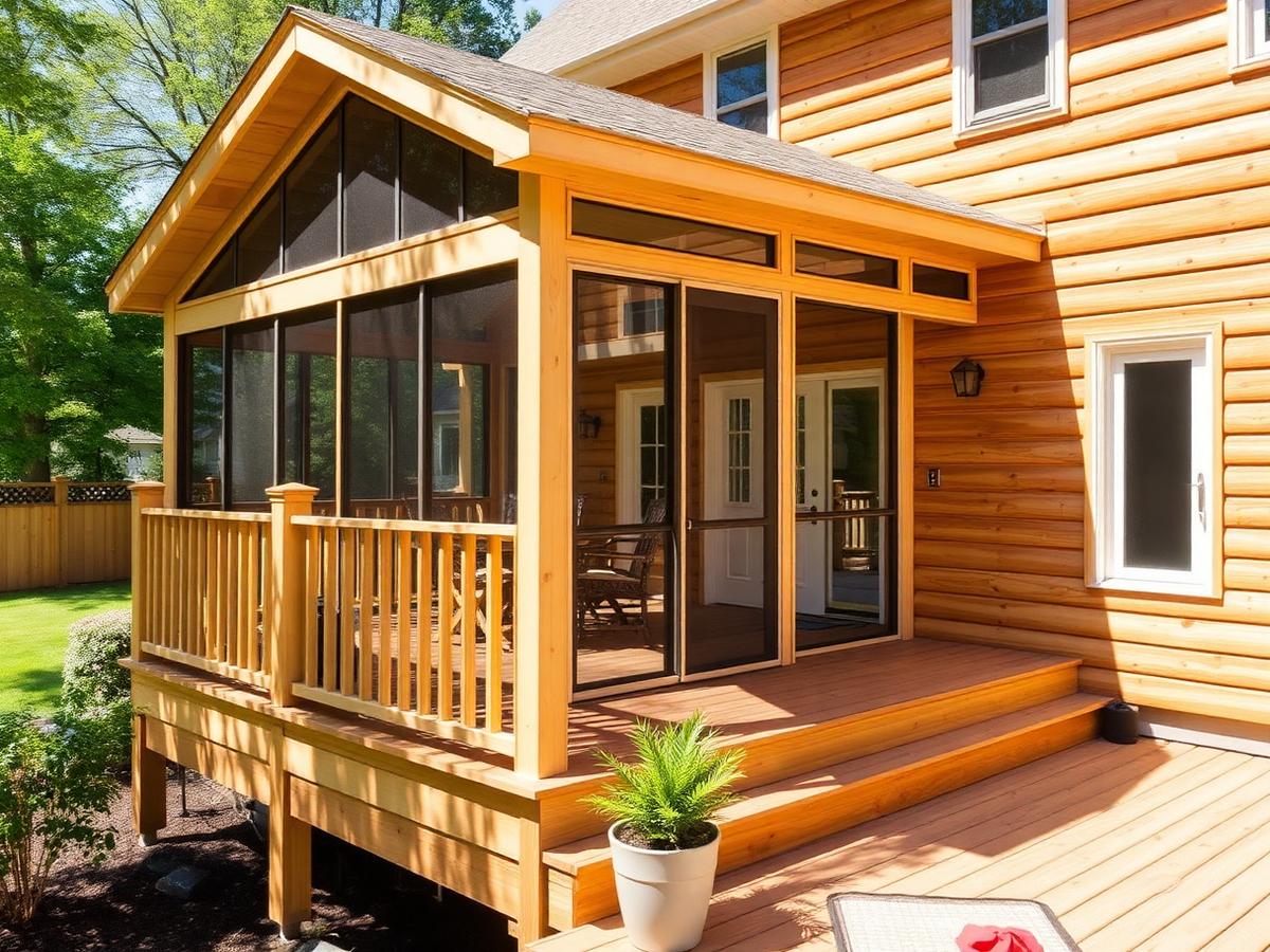 Custom deck & sunroom